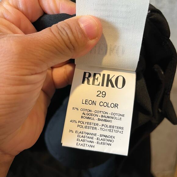 Reiko Leon Tapered Cigarette Fit Pants in Black Size 29 NEW - Picture 7 of 11